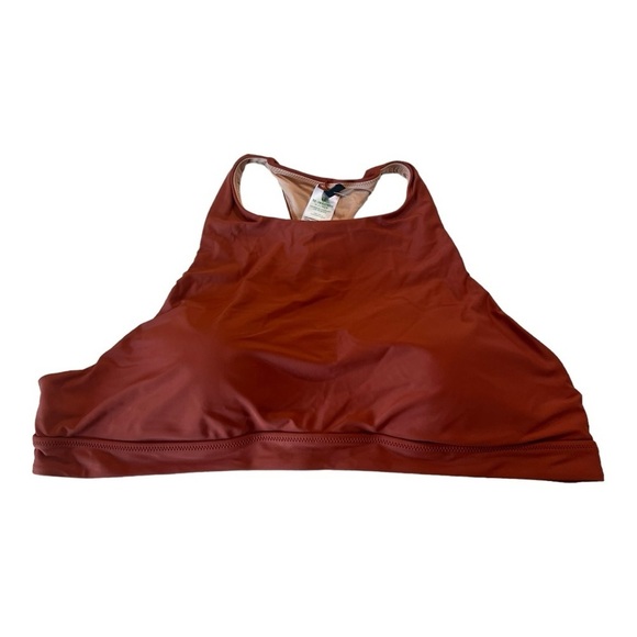 J. Crew Active Longline Racerback Cutout Bikini Top in Wildfire BF160 Plus 3X - Picture 9 of 11